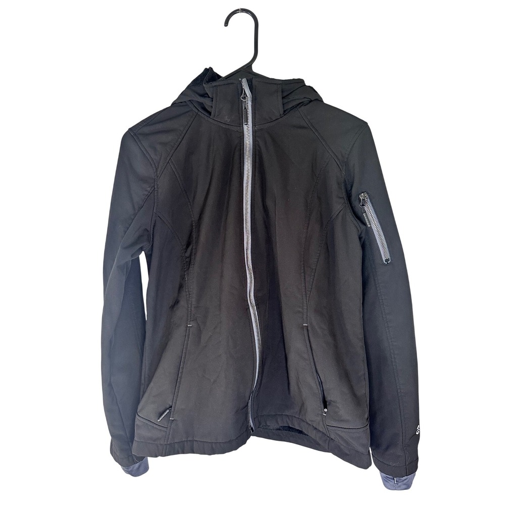Free Country Black Zip Up Jacket Size Small